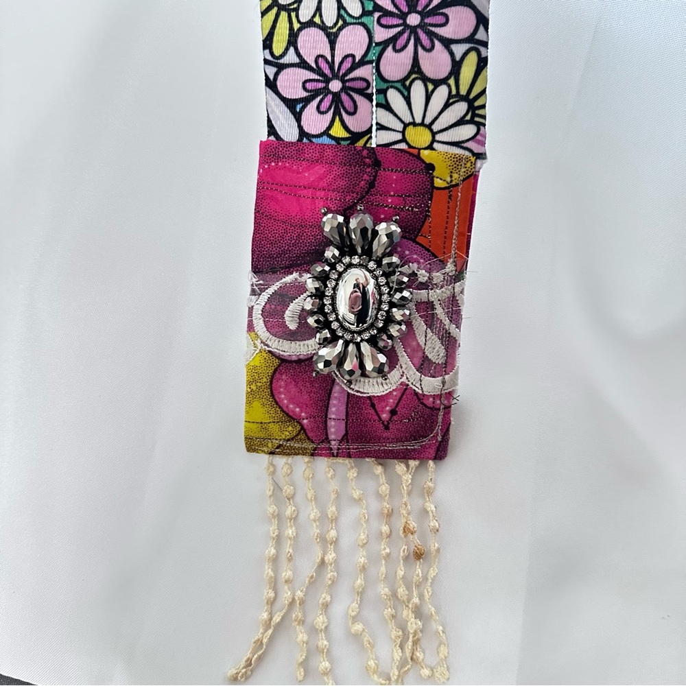 Artisan Necklace, Purse, Handmade, Textile, Wallet, Amulet Bag Pouch OOAK Signed